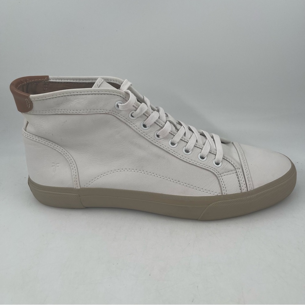 NEW! Frye Ludlow Cap Toe - Size 12 - High Top White Leather Lace-Up Shoes